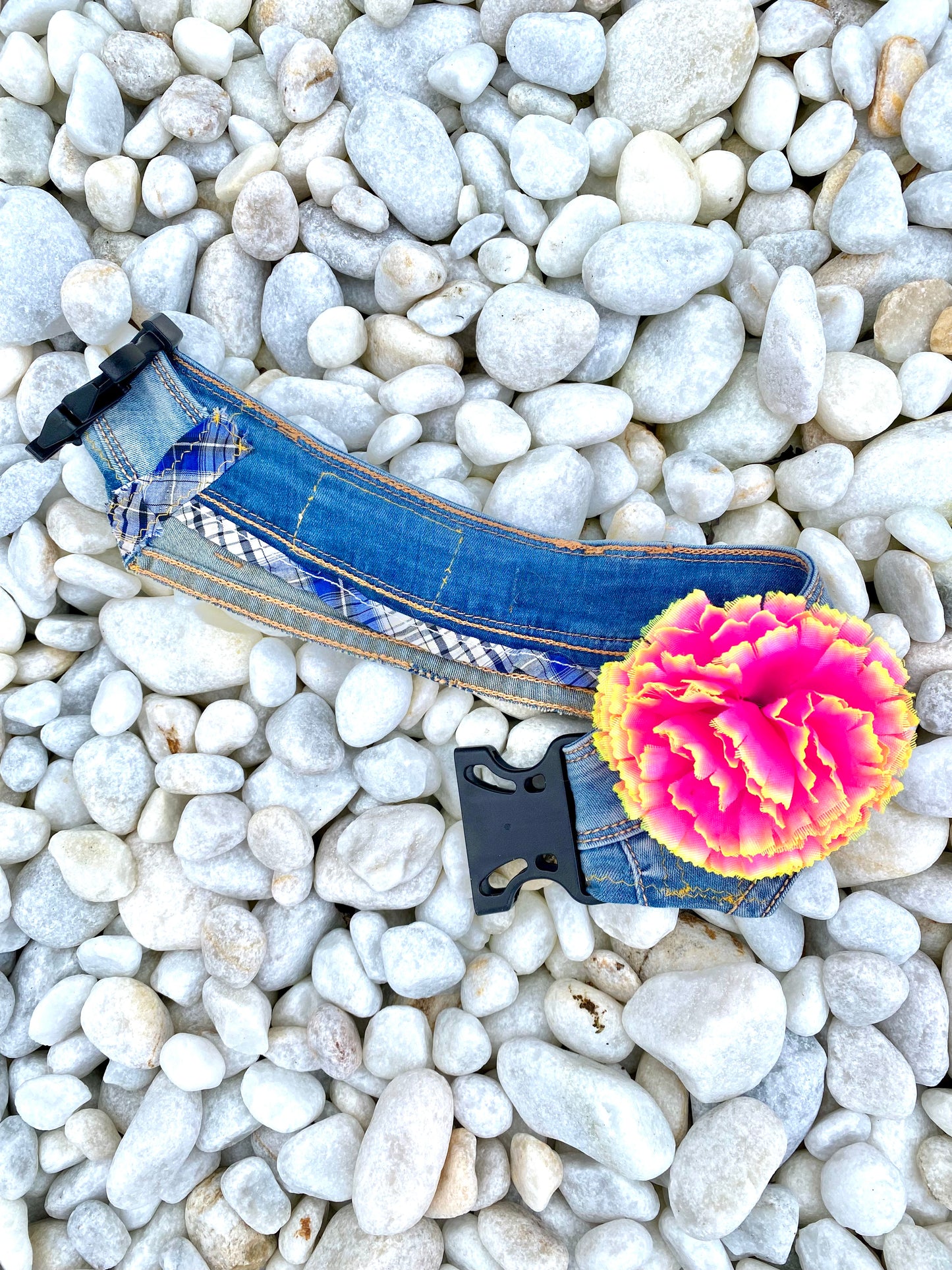PROTOTYPE Denim Collar 🌸 Flower Collection