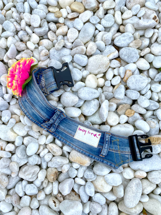 PROTOTYPE Denim Collar 🌸 Flower Collection